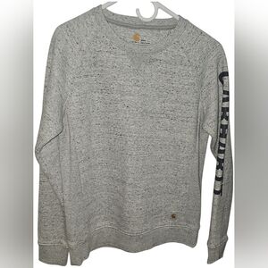 Carhartt Relaxed Fit Women Crewneck Gray Sweatshirt S